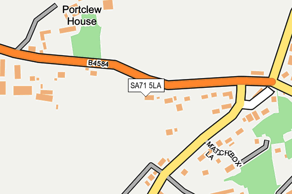 SA71 5LA map - OS OpenMap – Local (Ordnance Survey)