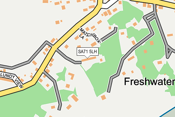 SA71 5LH map - OS OpenMap – Local (Ordnance Survey)