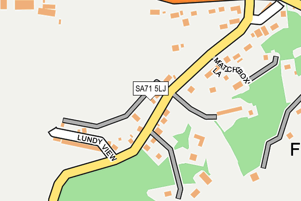 SA71 5LJ map - OS OpenMap – Local (Ordnance Survey)