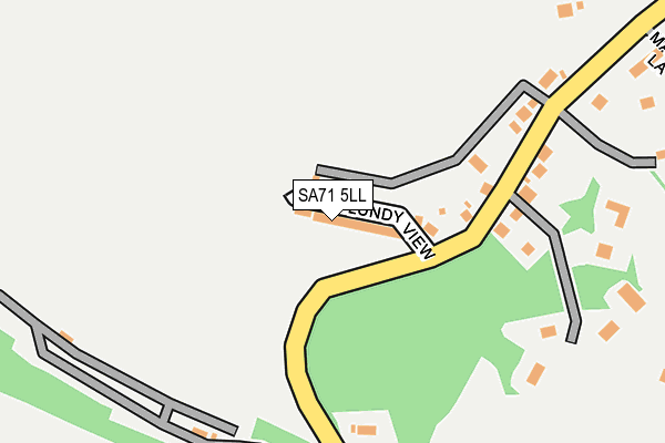 SA71 5LL map - OS OpenMap – Local (Ordnance Survey)