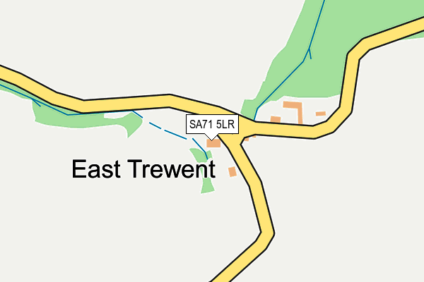 SA71 5LR map - OS OpenMap – Local (Ordnance Survey)