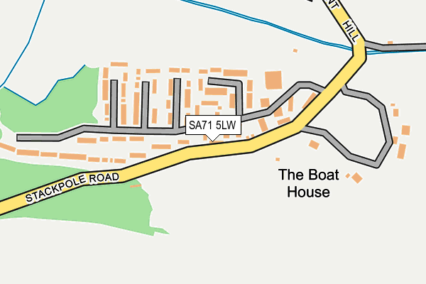 SA71 5LW map - OS OpenMap – Local (Ordnance Survey)