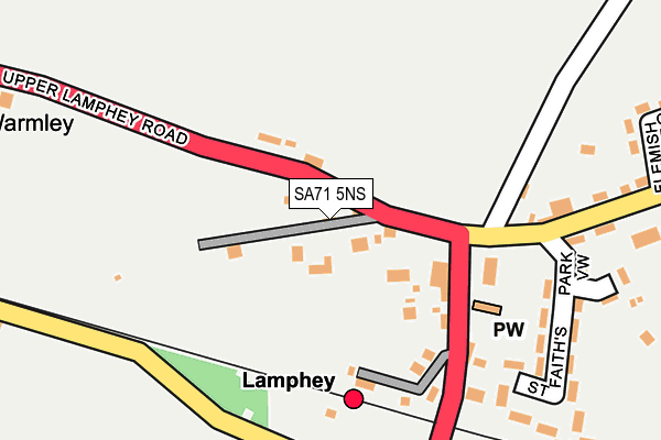 SA71 5NS map - OS OpenMap – Local (Ordnance Survey)