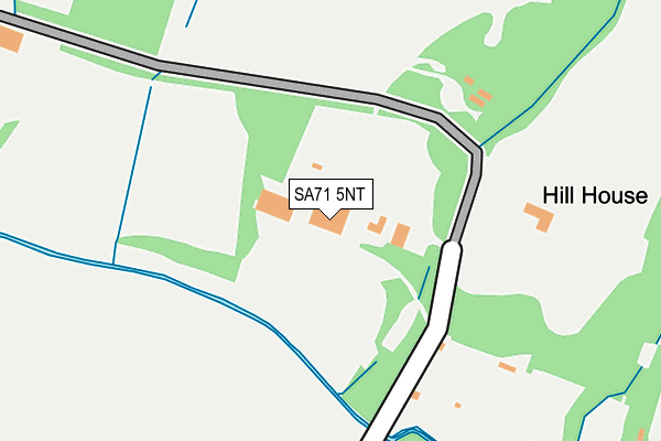 SA71 5NT map - OS OpenMap – Local (Ordnance Survey)