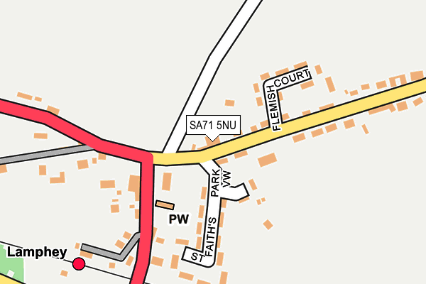 SA71 5NU map - OS OpenMap – Local (Ordnance Survey)