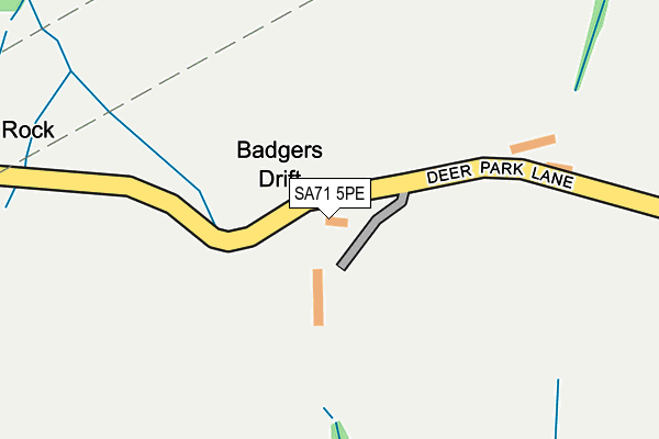 SA71 5PE map - OS OpenMap – Local (Ordnance Survey)