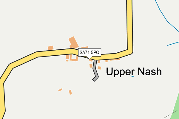 SA71 5PQ map - OS OpenMap – Local (Ordnance Survey)