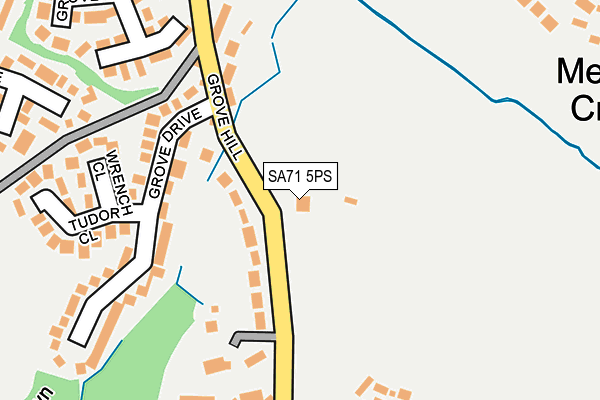 SA71 5PS map - OS OpenMap – Local (Ordnance Survey)