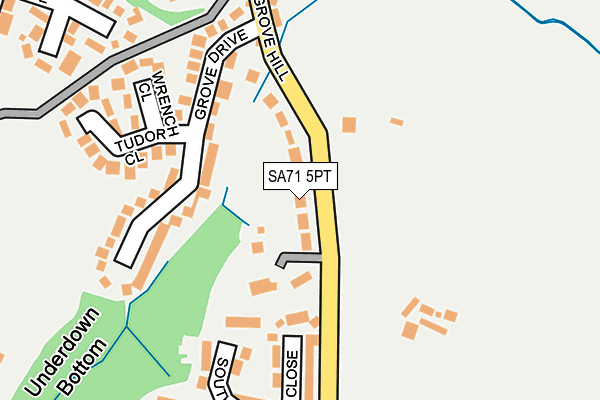 SA71 5PT map - OS OpenMap – Local (Ordnance Survey)