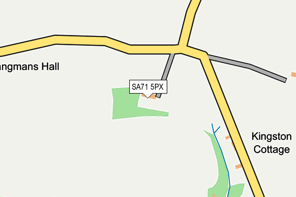 SA71 5PX map - OS OpenMap – Local (Ordnance Survey)
