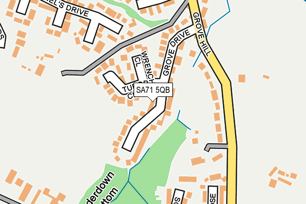 SA71 5QB map - OS OpenMap – Local (Ordnance Survey)