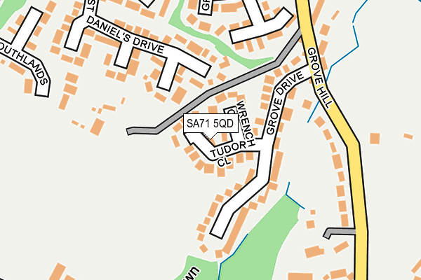 SA71 5QD map - OS OpenMap – Local (Ordnance Survey)