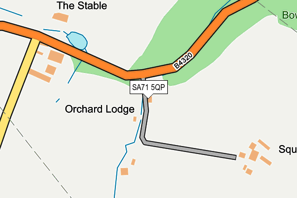 SA71 5QP map - OS OpenMap – Local (Ordnance Survey)