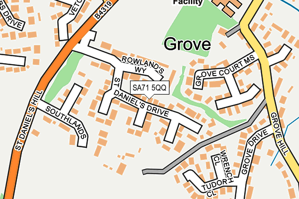 SA71 5QQ map - OS OpenMap – Local (Ordnance Survey)