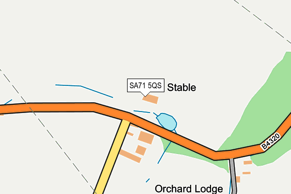 SA71 5QS map - OS OpenMap – Local (Ordnance Survey)