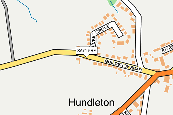 SA71 5RF map - OS OpenMap – Local (Ordnance Survey)