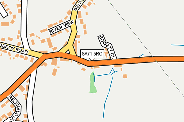 SA71 5RG map - OS OpenMap – Local (Ordnance Survey)