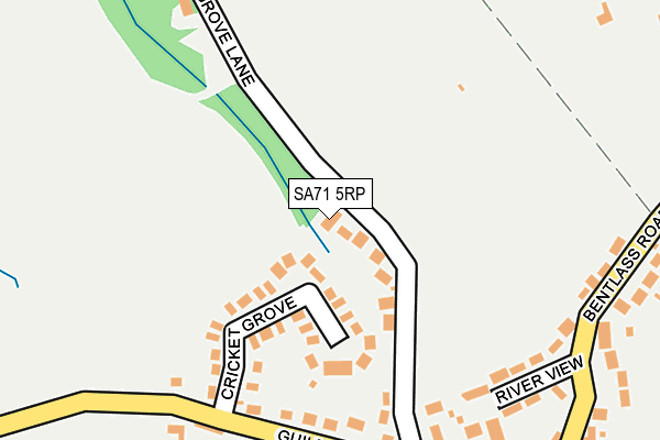 SA71 5RP map - OS OpenMap – Local (Ordnance Survey)