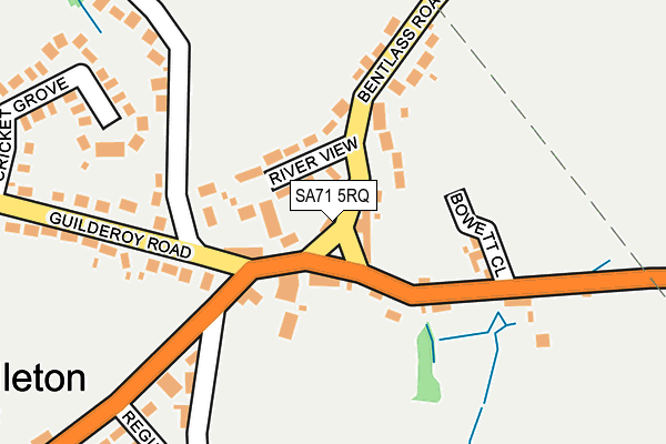 SA71 5RQ map - OS OpenMap – Local (Ordnance Survey)