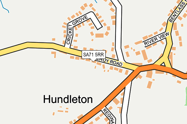 SA71 5RR map - OS OpenMap – Local (Ordnance Survey)