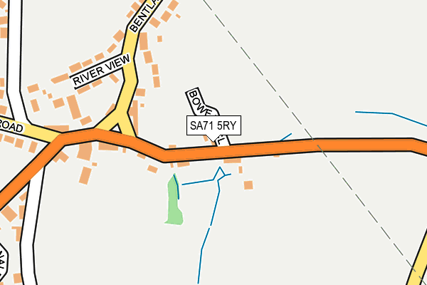 SA71 5RY map - OS OpenMap – Local (Ordnance Survey)