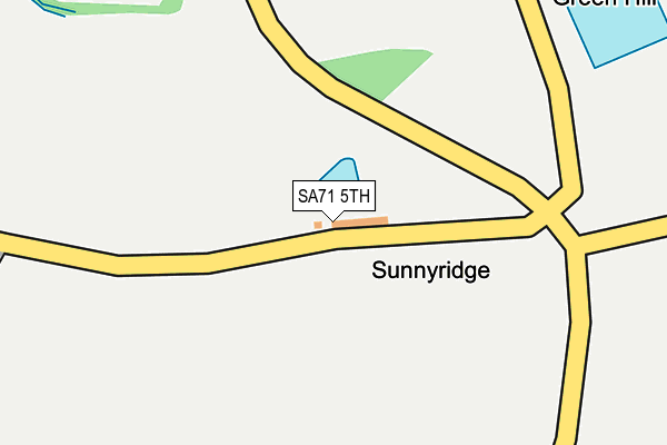 SA71 5TH map - OS OpenMap – Local (Ordnance Survey)