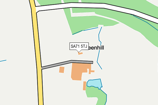 SA71 5TJ map - OS OpenMap – Local (Ordnance Survey)