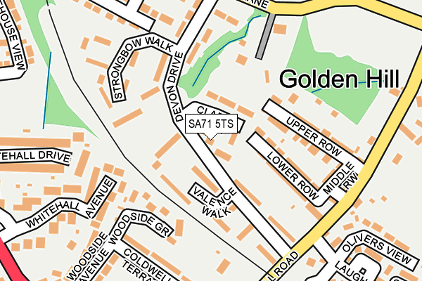 SA71 5TS map - OS OpenMap – Local (Ordnance Survey)