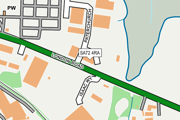 SA72 4RA map - OS OpenMap – Local (Ordnance Survey)