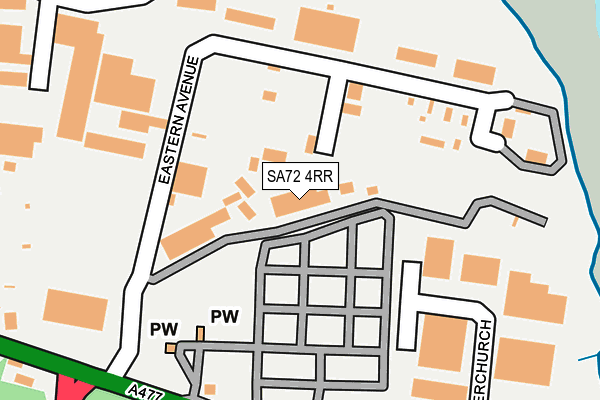 SA72 4RR map - OS OpenMap – Local (Ordnance Survey)