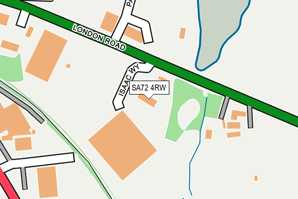SA72 4RW map - OS OpenMap – Local (Ordnance Survey)