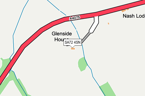 SA72 4SN map - OS OpenMap – Local (Ordnance Survey)