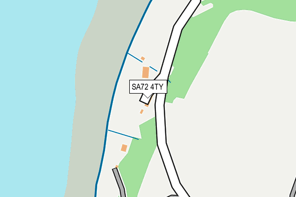 SA72 4TY map - OS OpenMap – Local (Ordnance Survey)