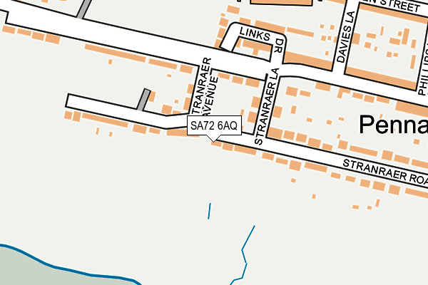 SA72 6AQ map - OS OpenMap – Local (Ordnance Survey)