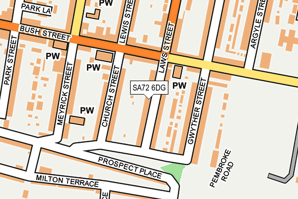 SA72 6DG map - OS OpenMap – Local (Ordnance Survey)