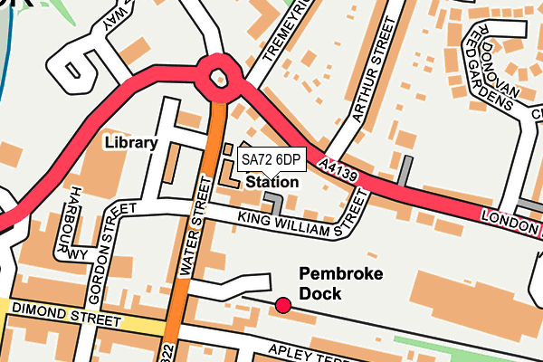 SA72 6DP map - OS OpenMap – Local (Ordnance Survey)