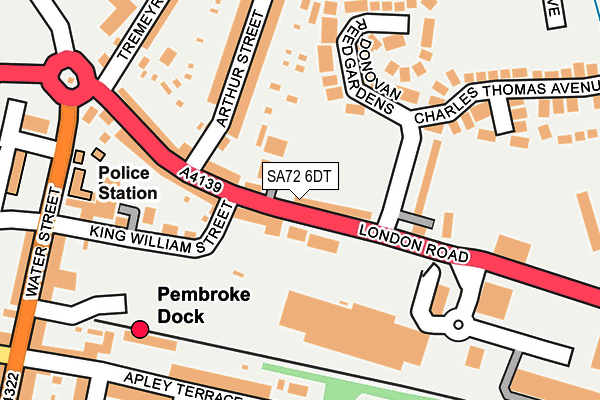Map of SEVEN SPICE PEMBROKE DOCK LIMITED at local scale