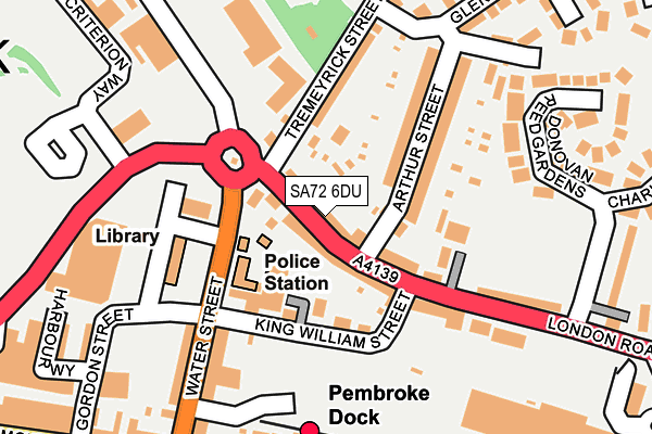 SA72 6DU map - OS OpenMap – Local (Ordnance Survey)