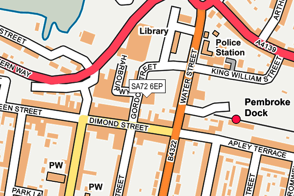 SA72 6EP map - OS OpenMap – Local (Ordnance Survey)