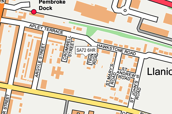 SA72 6HR map - OS OpenMap – Local (Ordnance Survey)