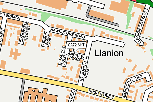 SA72 6HT map - OS OpenMap – Local (Ordnance Survey)