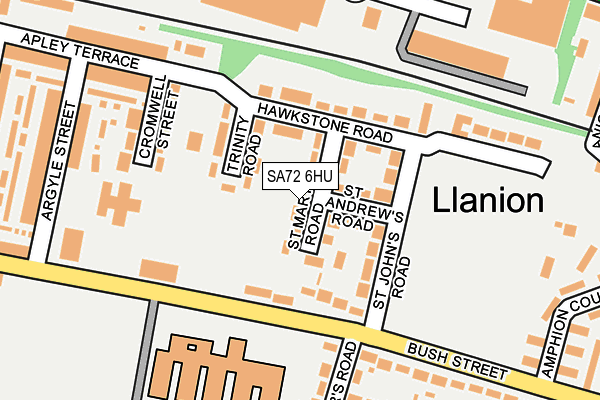 SA72 6HU map - OS OpenMap – Local (Ordnance Survey)