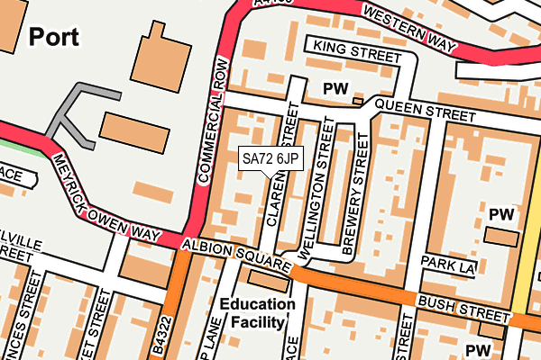 SA72 6JP map - OS OpenMap – Local (Ordnance Survey)