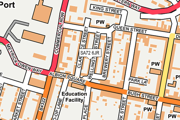 SA72 6JR map - OS OpenMap – Local (Ordnance Survey)