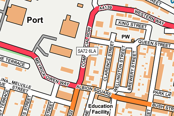 SA72 6LA map - OS OpenMap – Local (Ordnance Survey)