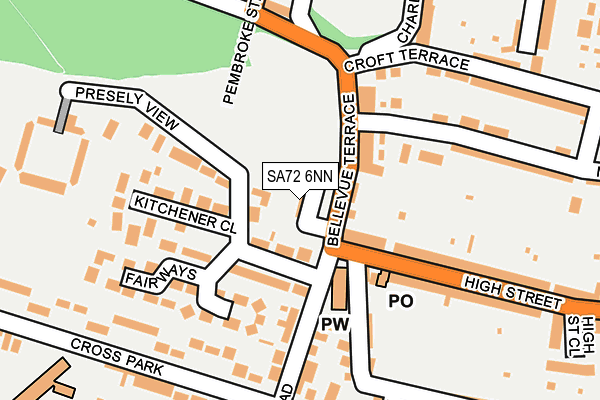 SA72 6NN map - OS OpenMap – Local (Ordnance Survey)