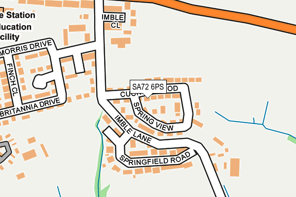 SA72 6PS map - OS OpenMap – Local (Ordnance Survey)
