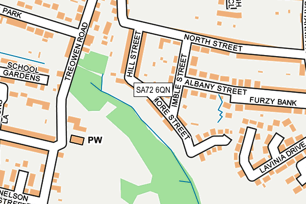 SA72 6QN map - OS OpenMap – Local (Ordnance Survey)