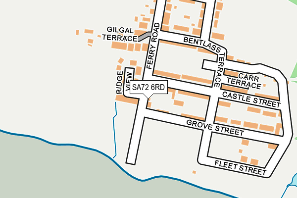 SA72 6RD map - OS OpenMap – Local (Ordnance Survey)