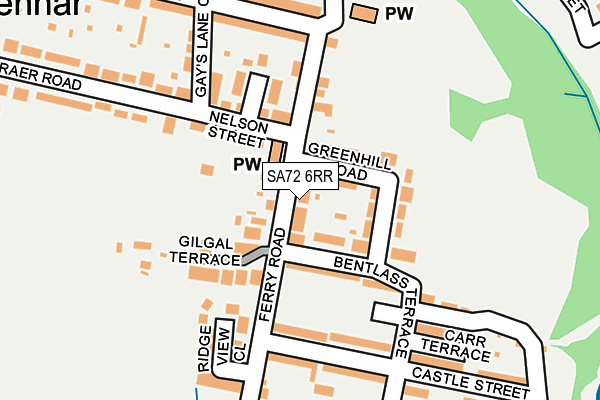 SA72 6RR map - OS OpenMap – Local (Ordnance Survey)